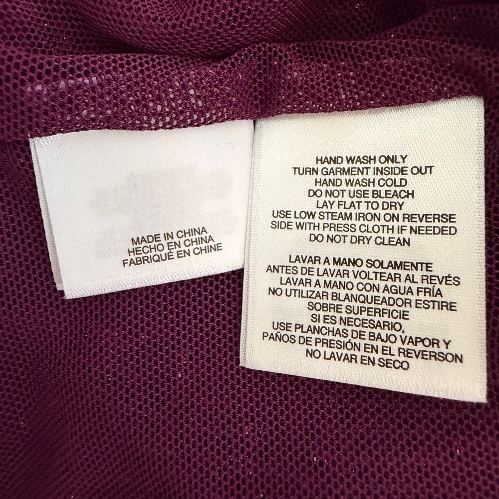 Anne Klein Sparkling Sequin Short Sleeve Top - Purple - Picture 5 of 7